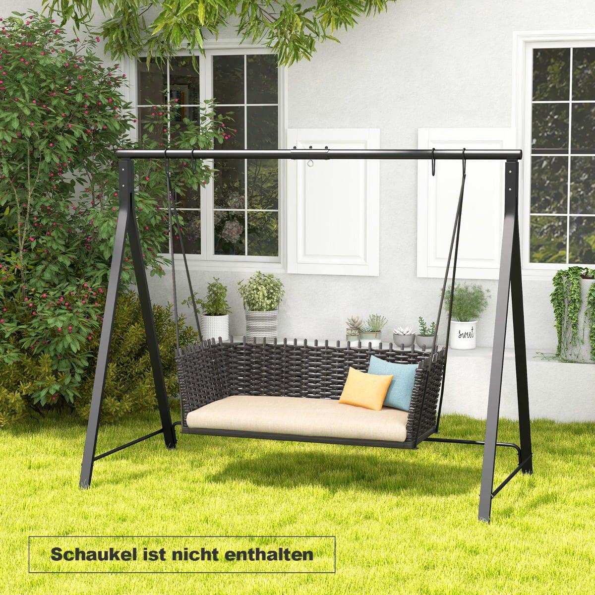 Metallschaukelgestell Mit 5 Aufhangeringen Schwarz 210 X 115 X 175 Cm 211173454 211173454 211173454 211173454
