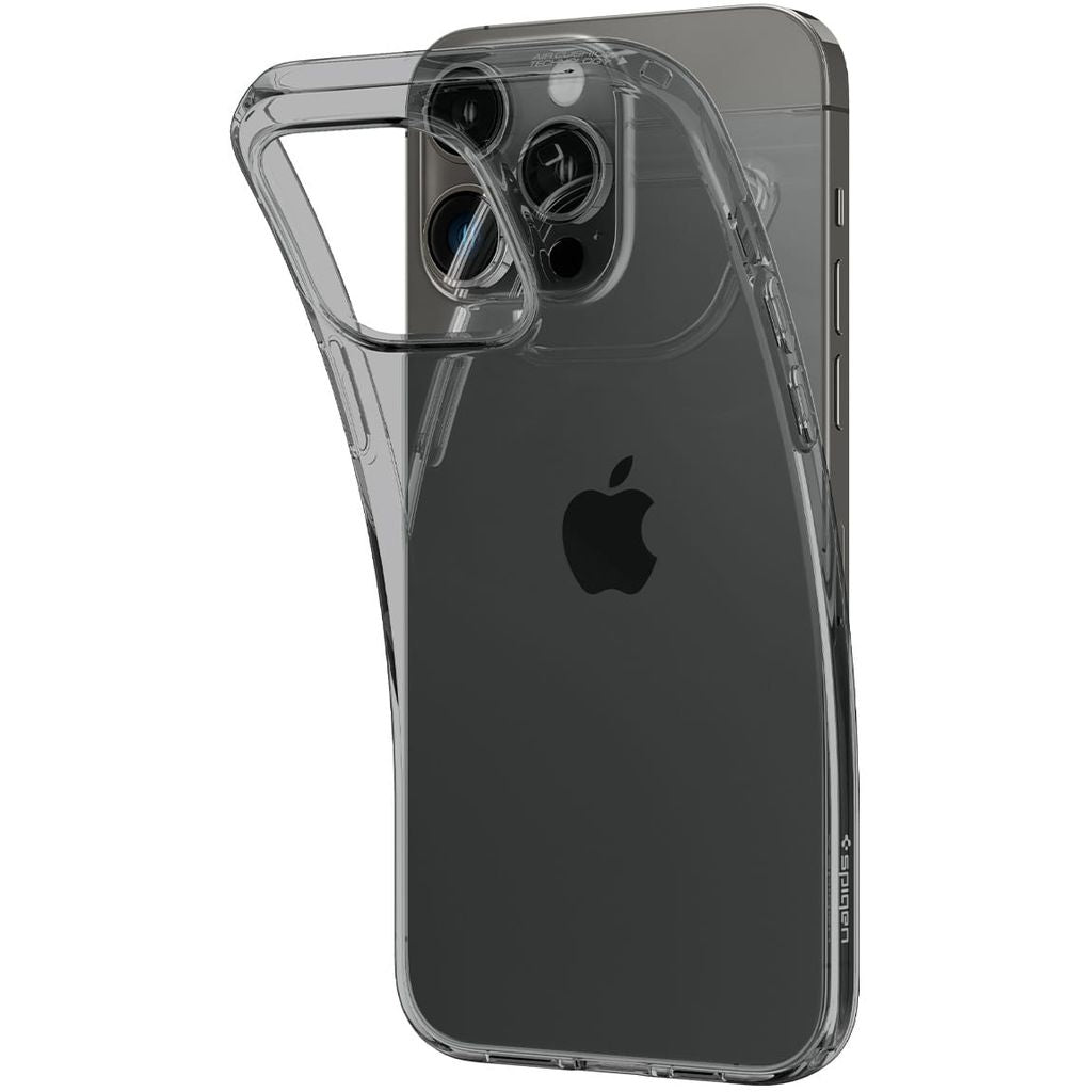 Spigen Crystal Flex Hülle Für Iphone 15 Plus - Grau-transparent