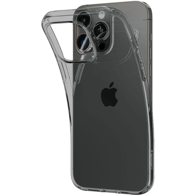 Spigen Crystal Flex Hülle Für Iphone 15 Plus - Grau-transparent