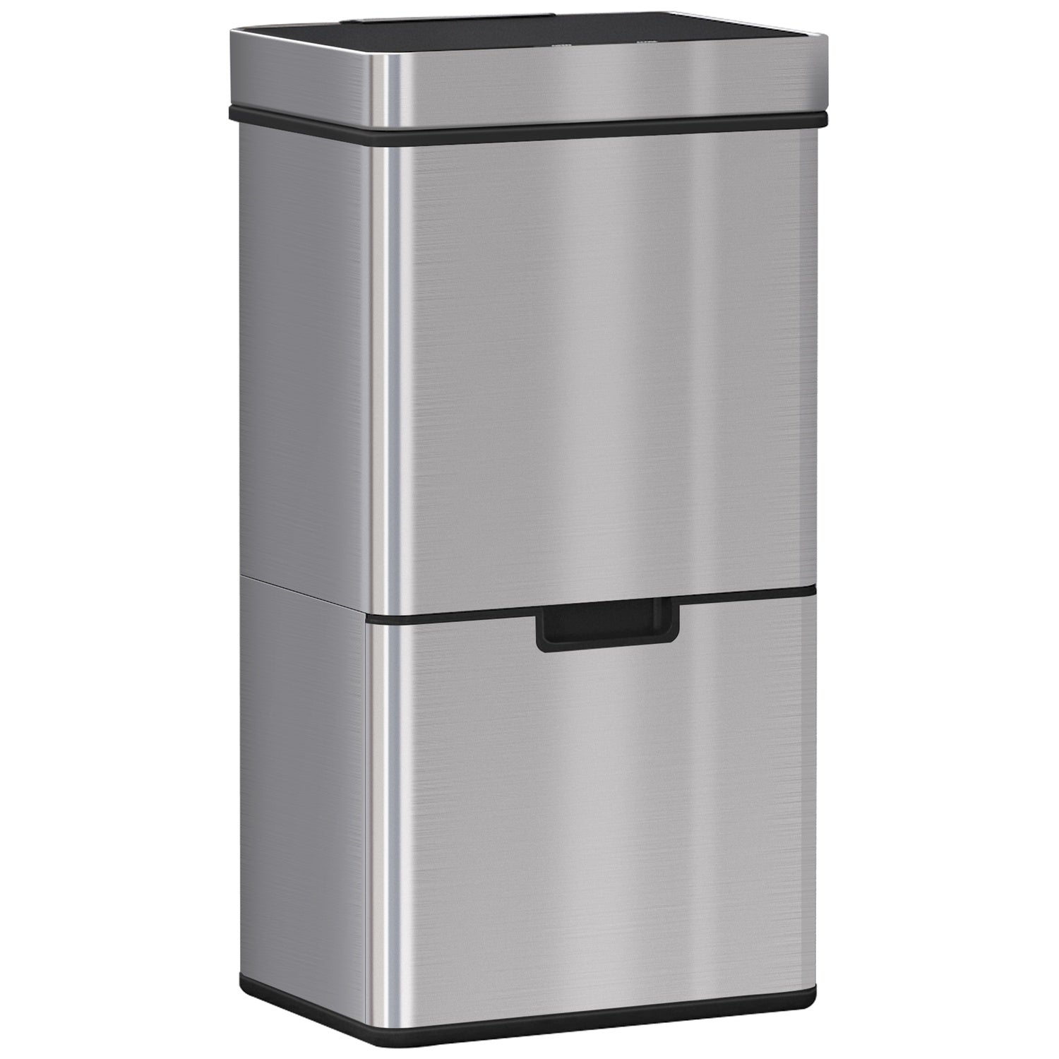 Mulleimer 72l Abfalleimer Mit Sensor Mulltrennsystem 3 Facher Edelstahl Silber 42x30x81 Cm 211501015 211501015 211501015