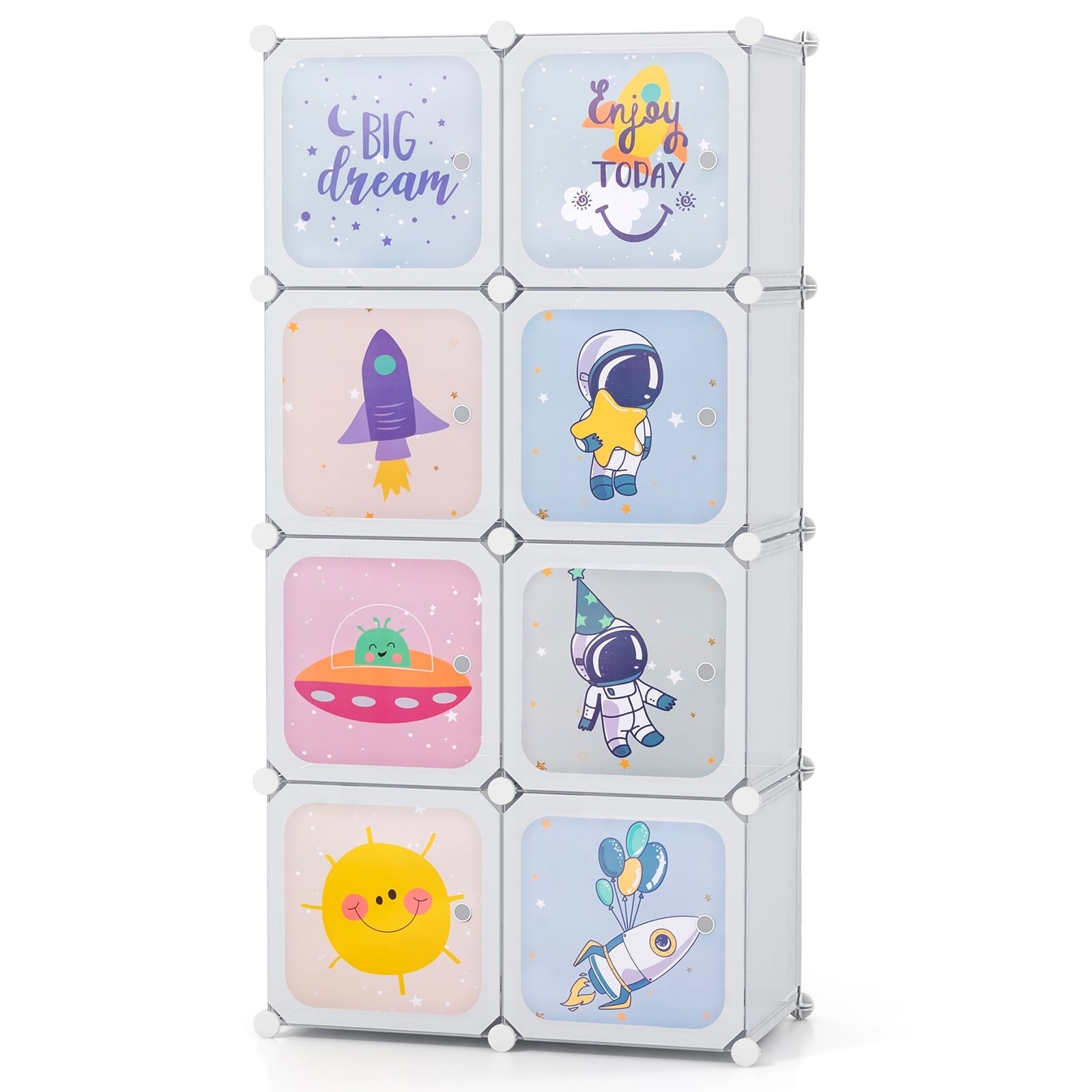 Kleiderschrank Organizer Fur Kinder 8 Facher Wei Verstellbar 211173119 211173119 211173119