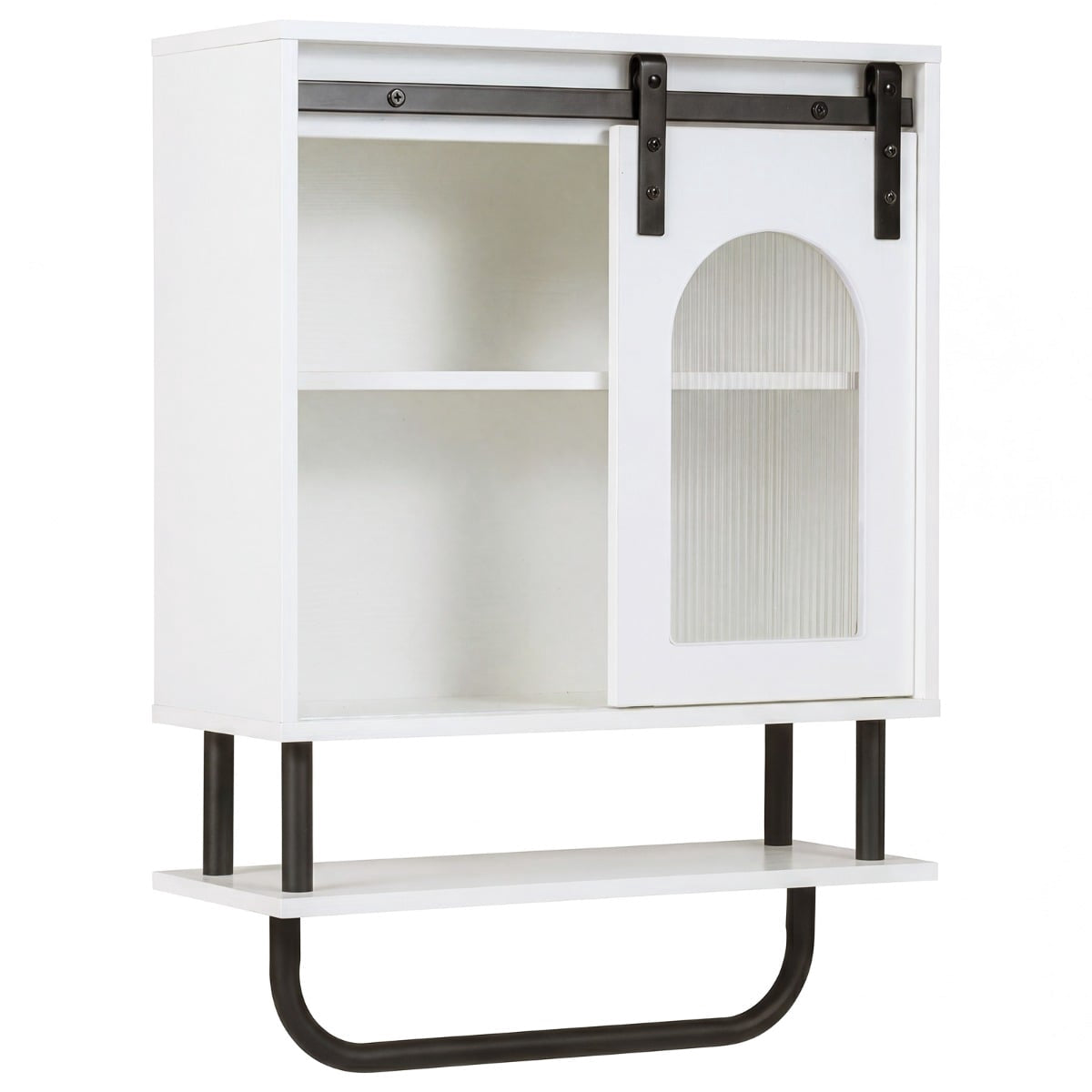 Wandmontierter Badezimmerschrank Mit Handtuchhalter Wei 211171075 211171075 211171075 211171075