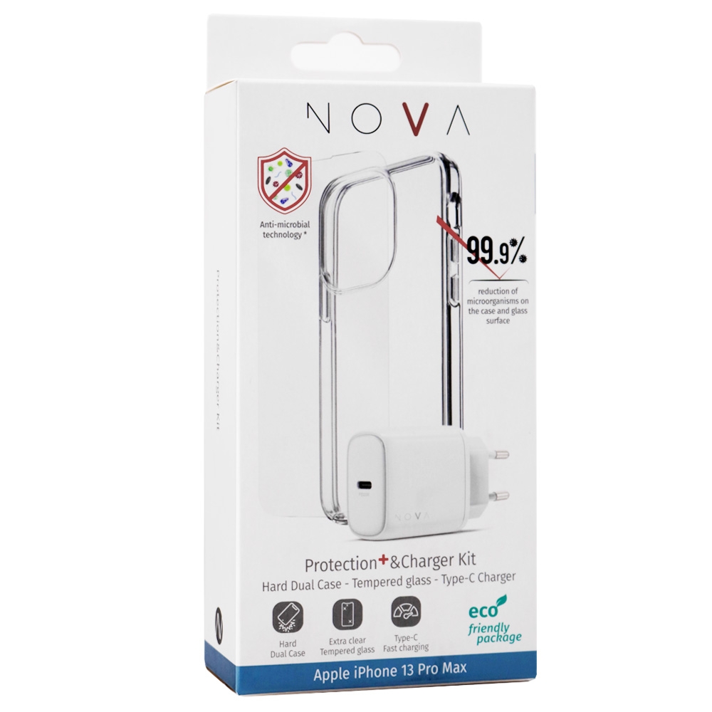 Nova Bundle Iphone 13 Pro Max Cover + Ladeadapter