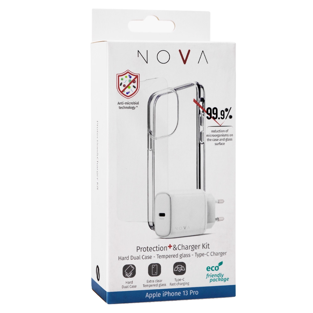 Nova Bundle Iphone 13 Pro Cover + Ladeadapter