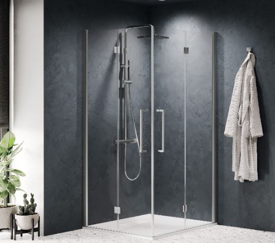 Young 2.0 2gs Eckeinstiegshäl. Rechts 115-117x200cm Esg Klar Silber