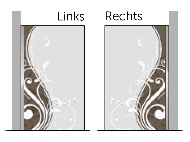 Kuadra H Seitenwand 97-100x200 Rechts In Art T0271 Silber
