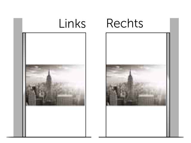 Kuadrah Seitenwand 117-120x200 Rechts In Art A0051 Silber