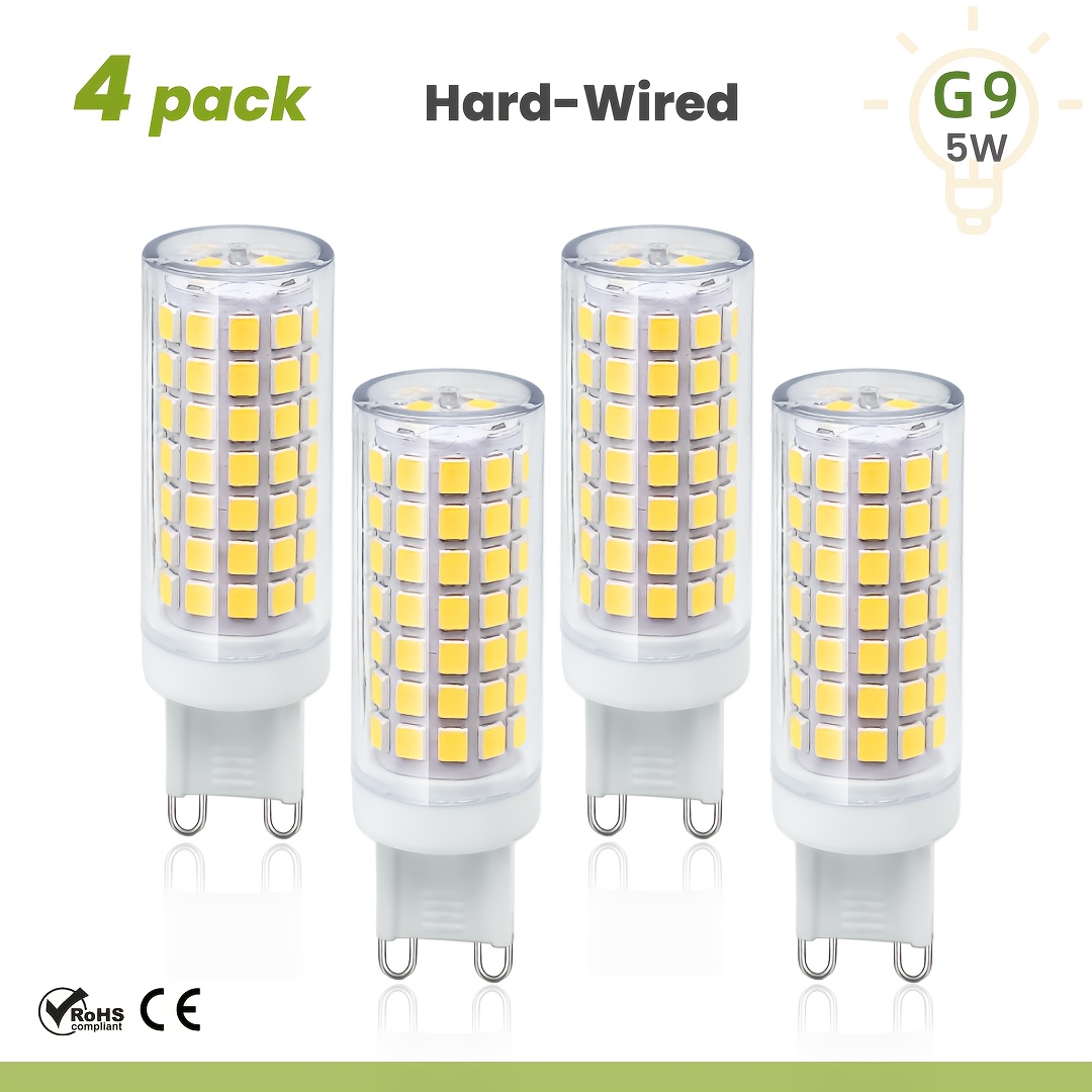 4er-pack G9 Led-lampen (12 W) Mit 88 Led-chips Und Einer Helligkeit Von 550 Lumen