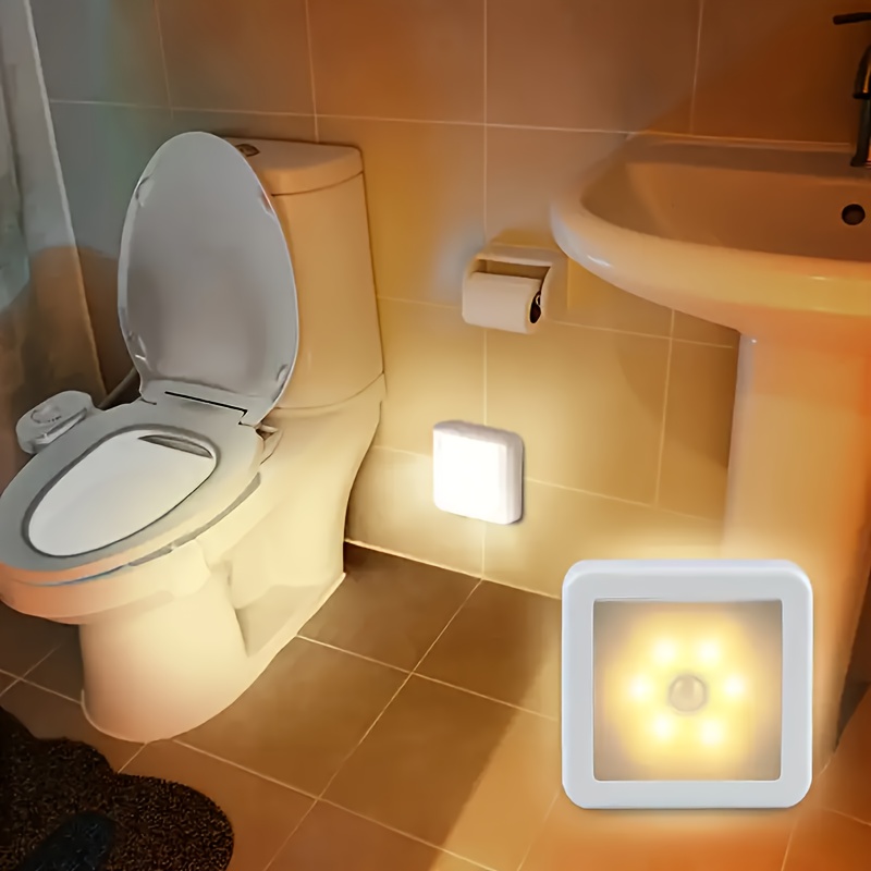 Intelligente 6-led-leuchte (boden-/decken-/wandmontage) – Kabellos, Schutzart Ip44, Automatische Ein-/ausschaltung, Energiesparend Und Umweltfreundlich, Plug-and-play-installation