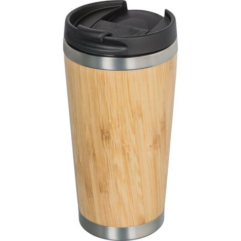 Bambusbecher Mit Deckel – Reisebecher – Auslaufsicher – Kompakt Und Tragbar – Wiederverwendbarer Isolierbecher