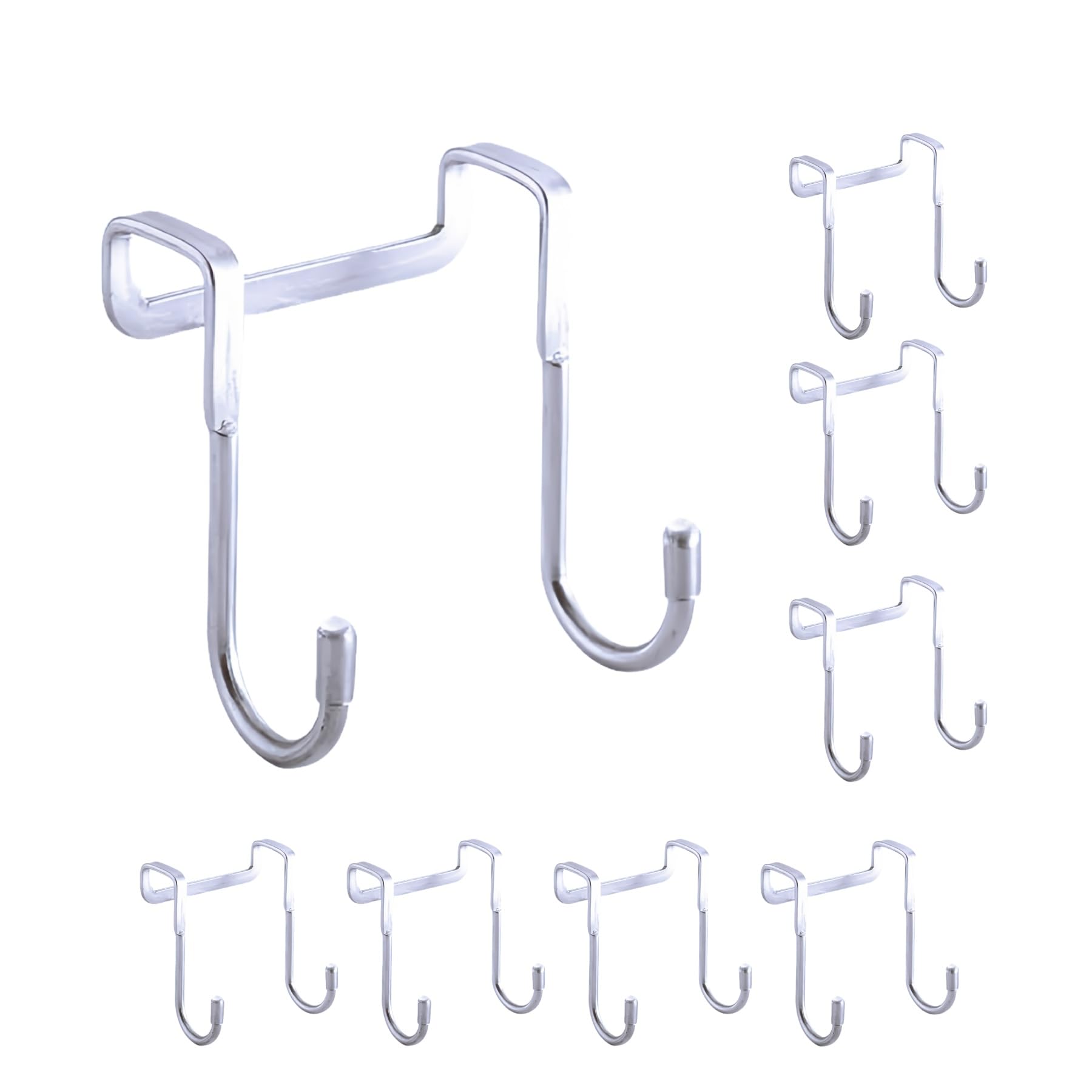 Häkelarbeiten Für Schranktüren Und Hänger, Häkelarbeiten Aus Rostfreiem Stahl Für Servietten Und Kleidungsstücke (8er-pack)