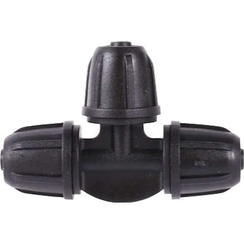 T-stück Für Bewässerungssysteme – 3-wege-verbinder Für 4/7-mm-rohre, Schwarz