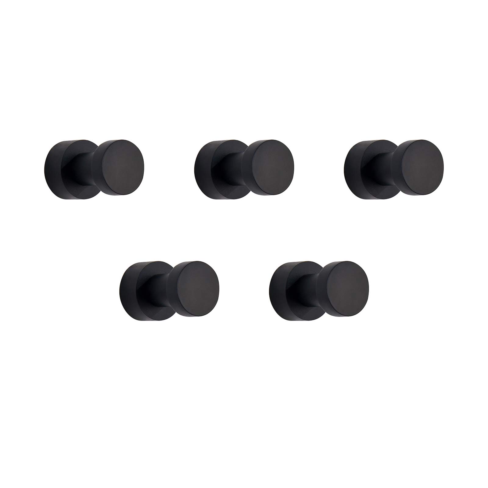 Wandhaken, Handtuchhaken, Geeignet Für Badezimmer, Küchen, Türen, Schränke Und Regale, 5er-set (schwarz)