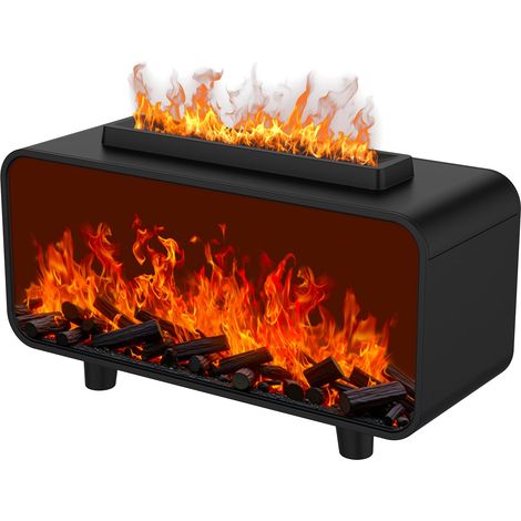 200-ml-aroma-diffusor, Ätherischer Öl-diffusor Mit Flammeneffekt, Ultraschall-luftbefeuchter Für 7 Farben