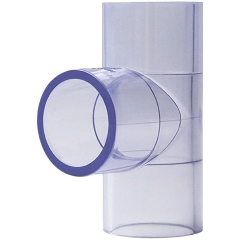 Transparente Aquarium-rohrverschraubung – 90°-winkel Und T-stück – Lose Verschraubung Für Direkte Wasserzufuhr (25 Mm Dreiwegeverschraubung)