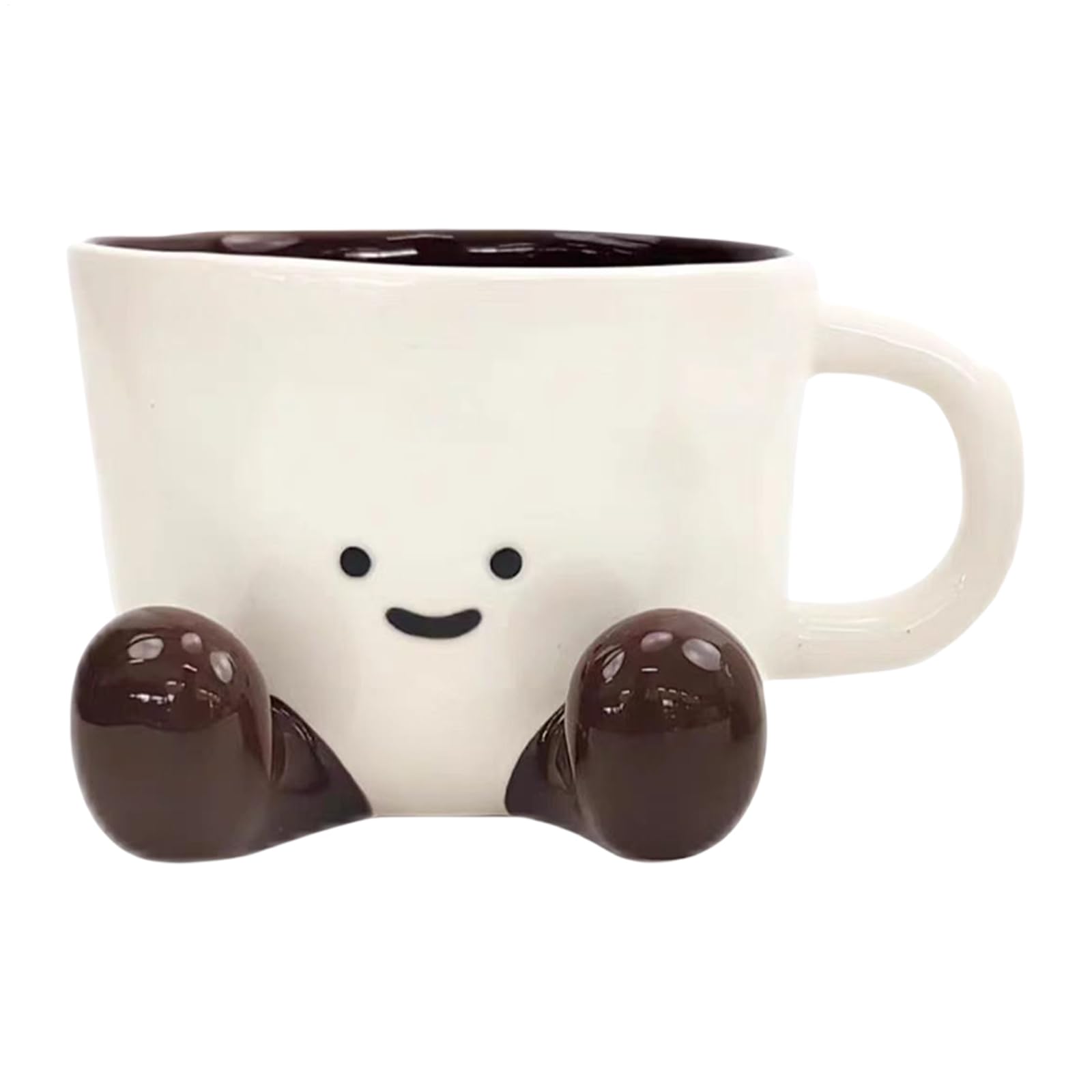 Niedlicher Kaffeebecher Bezaubernder Kaffeebecher Mit Füßen, Ein Becher Mit Einzigartigem Und Witzigem Design.