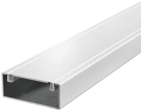 Obo Bettermann Installationskanal Metall Mit Brandschutzgewebe 40x100x2000 Stahl Pulverbeschichtet Reinweiß Ral ..., 2 Meter, 7218006