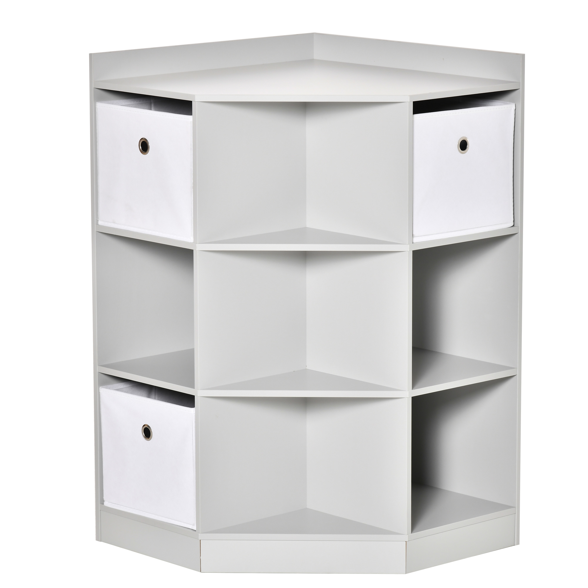 Kinderregal Mit 3 Schubladen Aus Vliesstoff, Mdf, Stabil, Grau