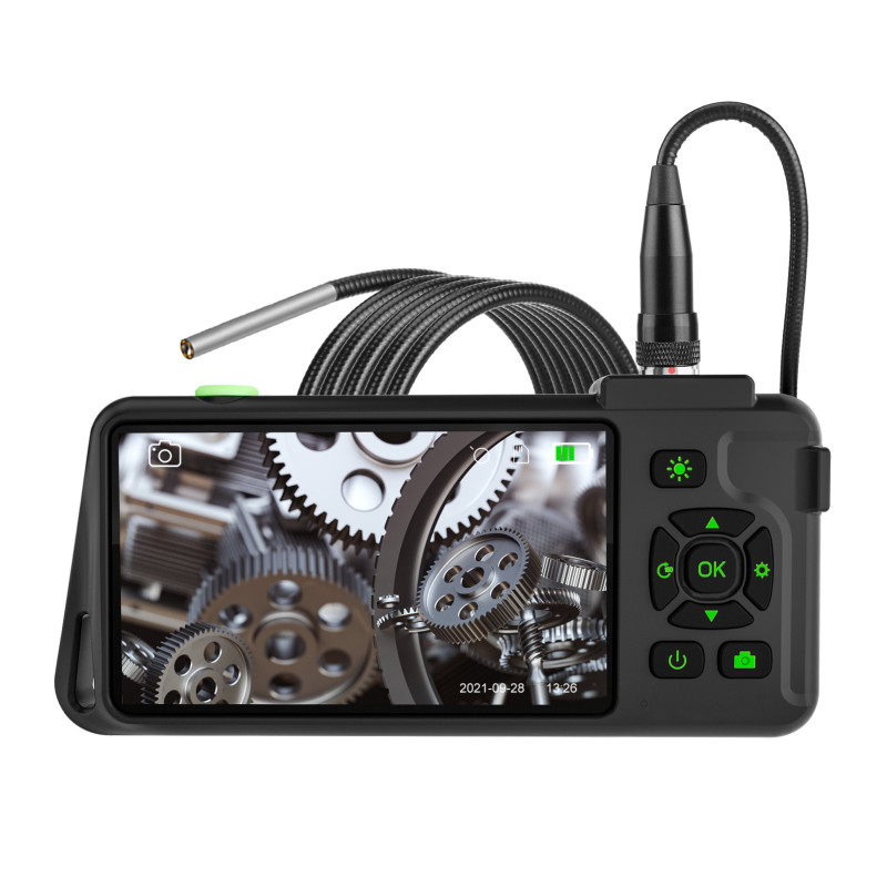 Industrie-endoskop Mit 4,5" 1080p Ips-bildschirm, 6-led-schlangenkamera, Ip67 Wasserdicht, 2 Megapixel, Tf-kartensteckplatz (für Wartungszwecke)