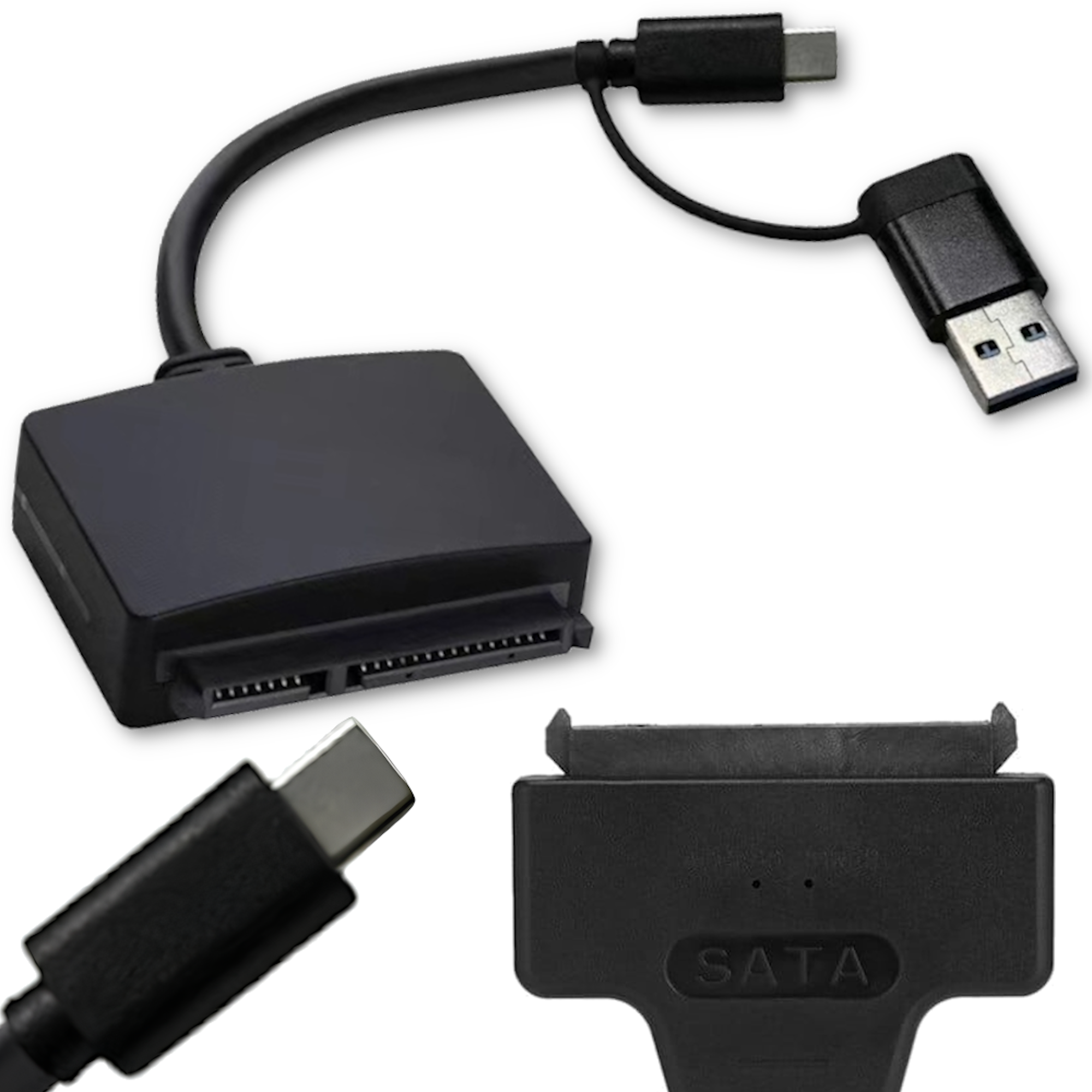 Usb- Oder Usb-c 3.0-zu-sata-konverter – Adapter Für Externe 2,5-zoll-festplatten