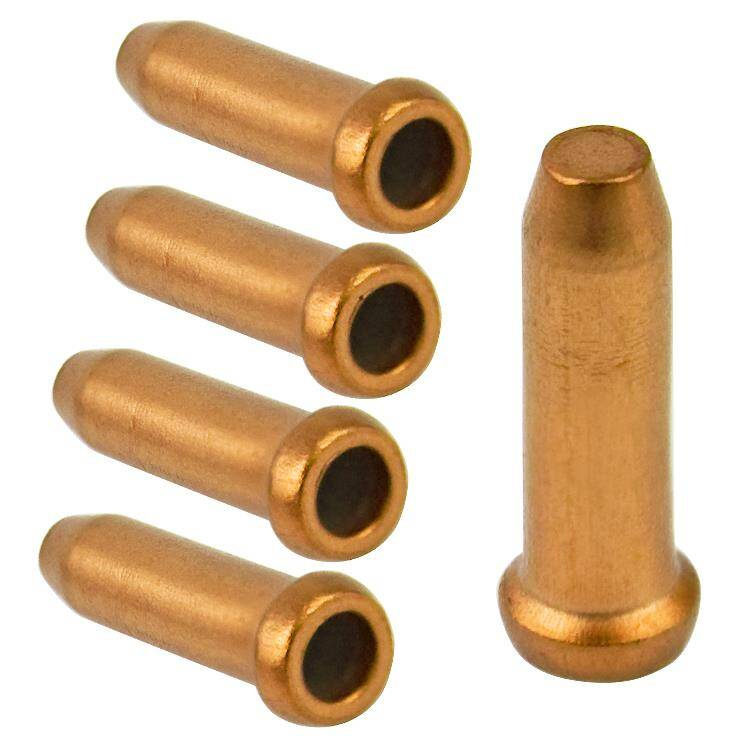 Akzentkabelenden 2,3 Mm Aluminium 5 Stück Gold