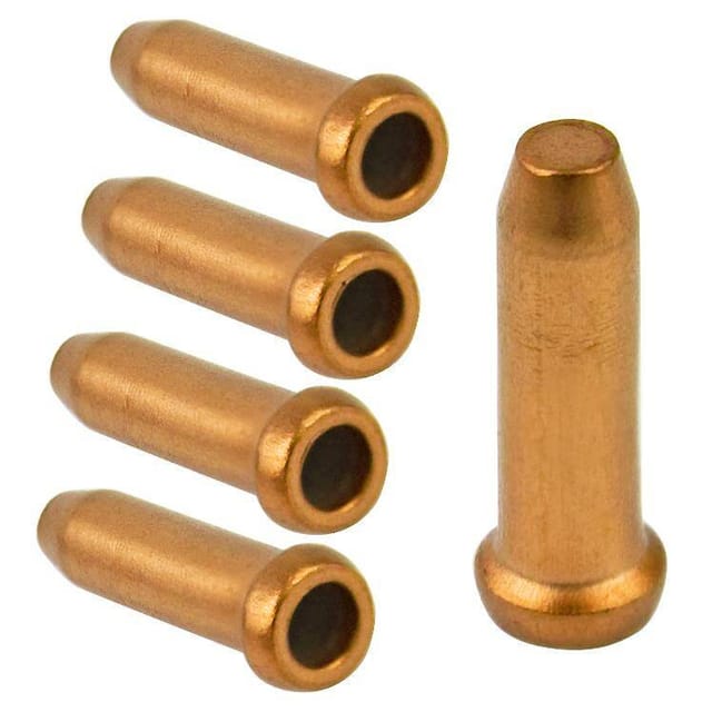 Akzentkabelenden 2,3 Mm Aluminium 5 Stück Gold