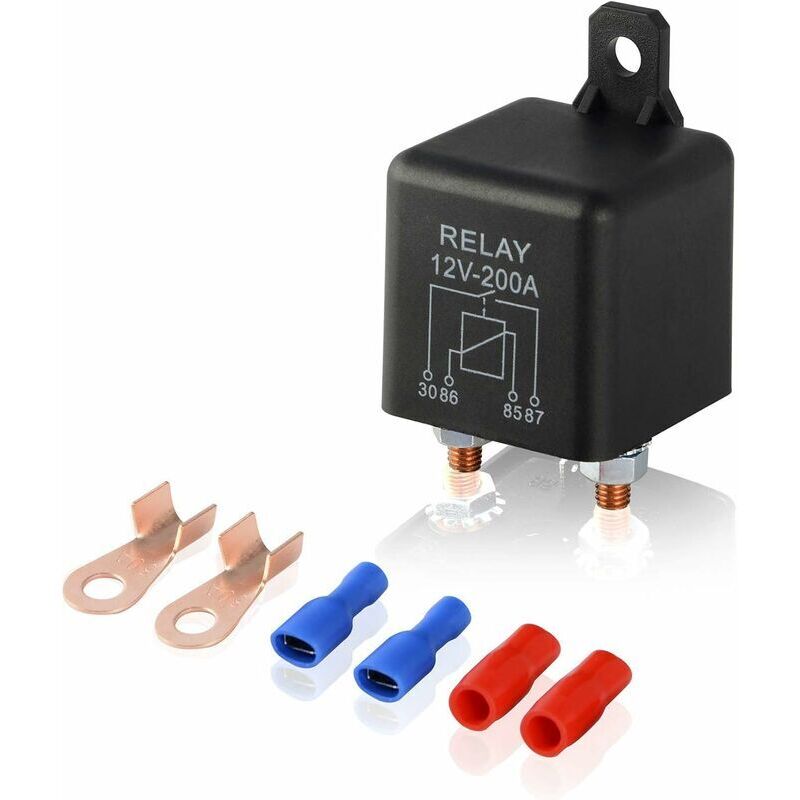12v 200a 4-poliges Elektromagnetisches Relais Mit 2-poligem + 2-poligem Anschluss – Zl180 Batterietrennschalter/koppler Für Auto, Lkw, Boot