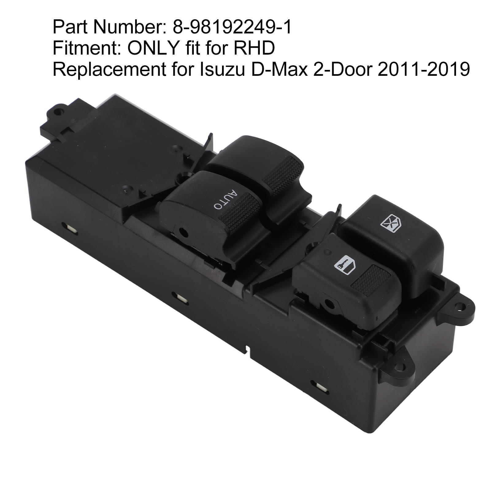 Fensterheberschalter 8981922491 Für Isuzu D-max 2-türer 2011-2019 (rechtslenker)