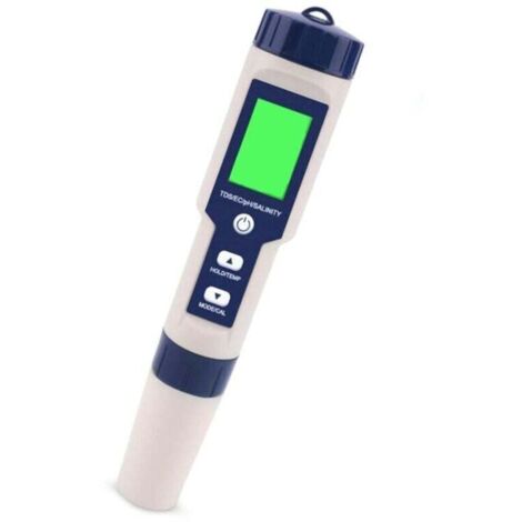 Elektronisches 5-in-1-ph-meter-testergerät, Misst Ph-wert, Tds, Ec-wert, Salzgehalt Und Temperatur, Wasserqualitätstester, Lcd-anzeige Und Messgenauigkeit, Für Trinkwasser, Aquarien, Schwimmbäder Usw.