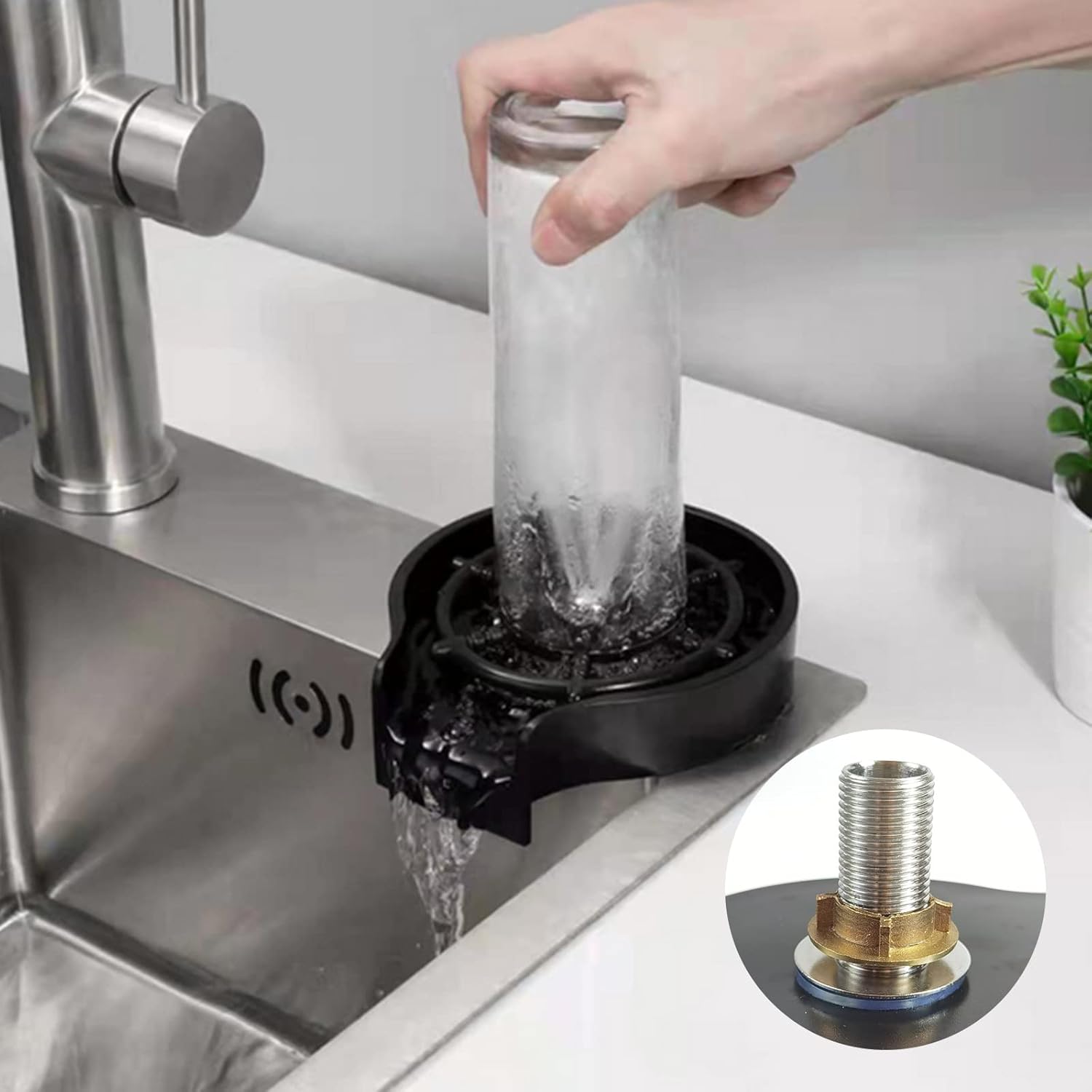 Automatischer Spülbeckenreiniger, Gläserspüler Für Küchenspülen, Küchenspülenzubehör Für Haushalte, Bars Und Restaurants, Babyflaschenreinigung