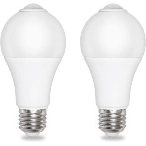 E27 12w Dämmerungssensor-glühbirne, Kaltweiß 6000k, 1000lm, 230v Wechselstrom, 120° Abstrahlwinkel, Automatische Ein-/ausschaltung, E27 Lichtsensor-glühbirne Für Den Außenbereich, Garteneingang, 2er-p