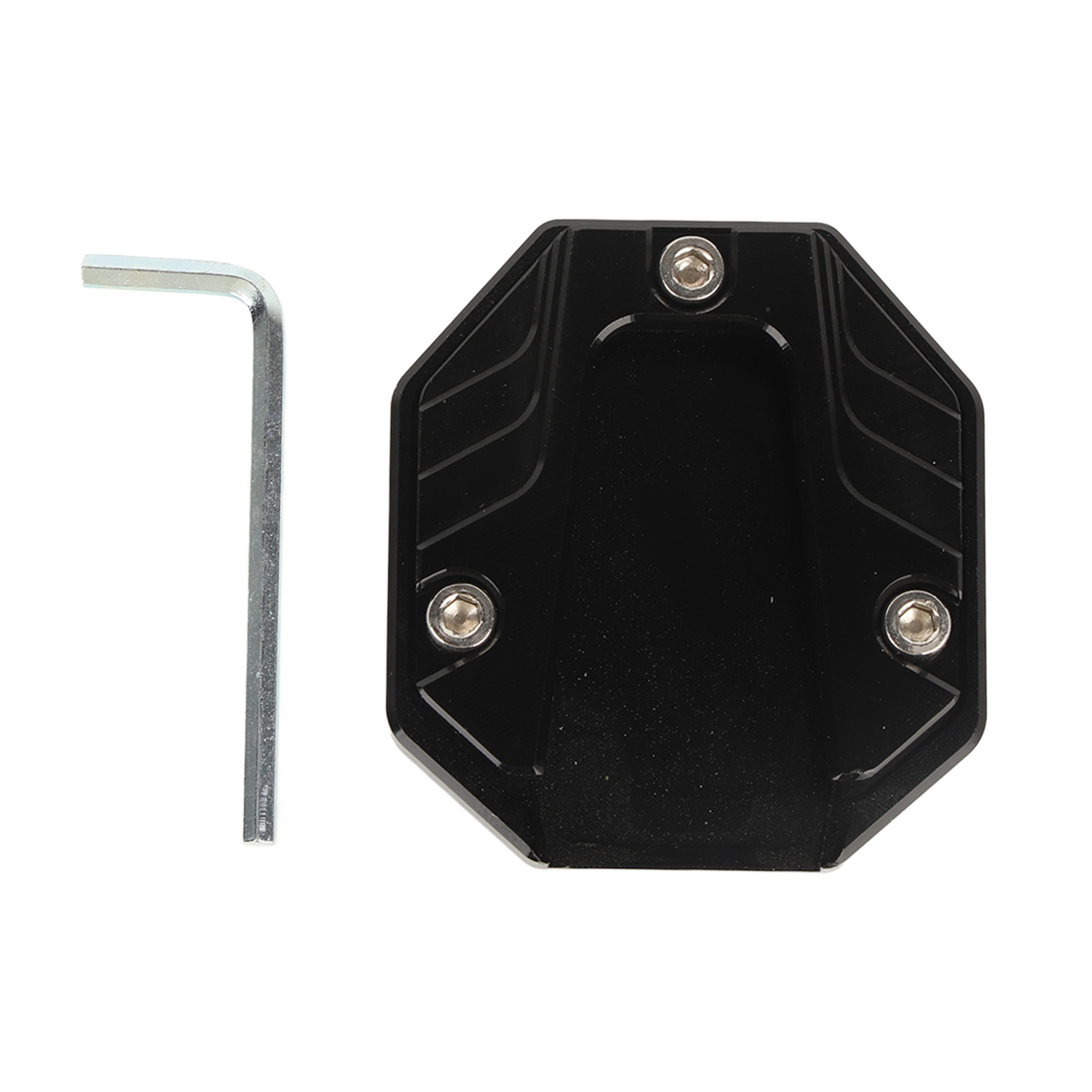 Robuste Motorradständer-fußplatte Aus Aluminium, Universalmodell, Schwarz
