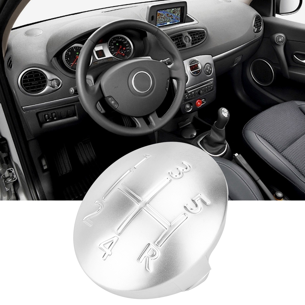 Schaltknauf Für 5-gang-schaltgetriebe – Renault Clio, Scénic, Mégane Ii – Premium-silber-design