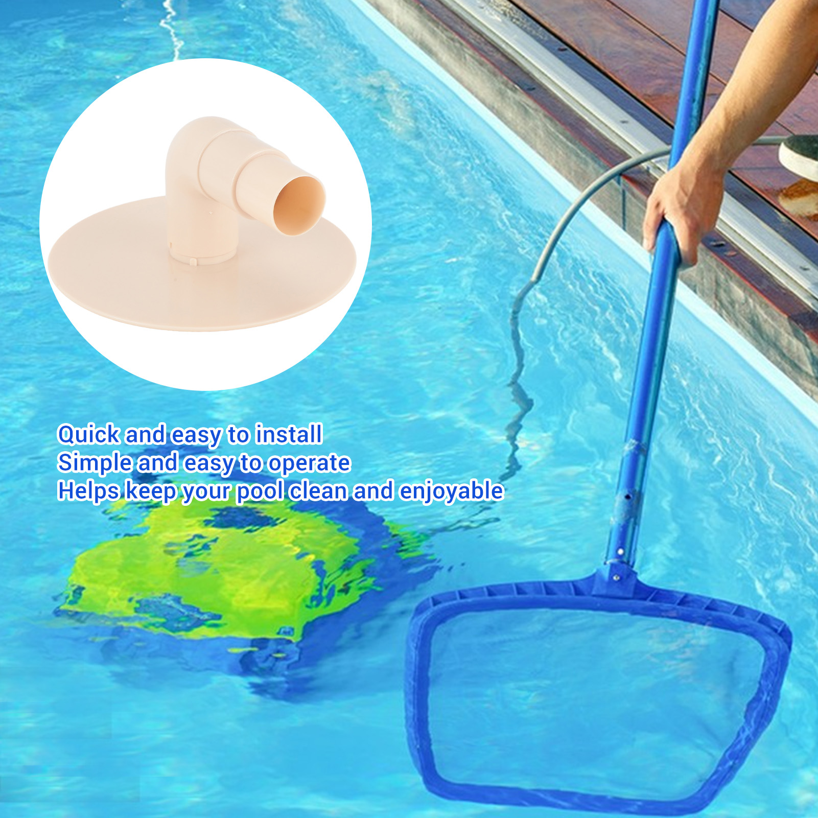 Vakuumplatte Für Skimmer-adapterplatte Mit Winkelstück Für Hydrotools 8929