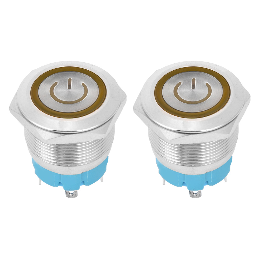 Metalltaster: 4-polig, Schutzart Ip65, 22 Mm Durchmesser, Mit Led-beleuchtung