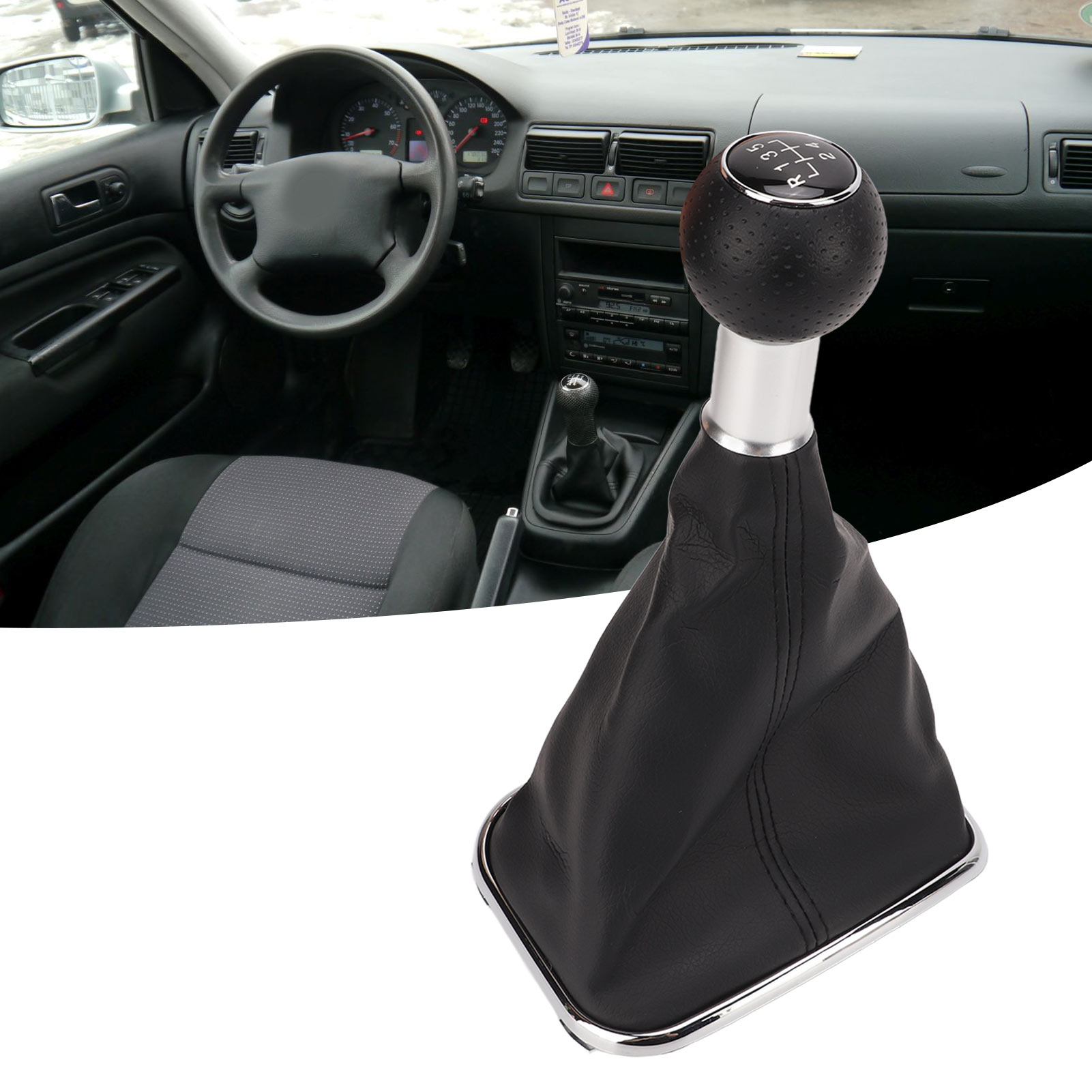 Schalthebelgriff Für Toyota A4 Mk4 5-gang-schaltzugset Mit Hochwertiger Pu-manschette Ersatzteil Für 1999–2004