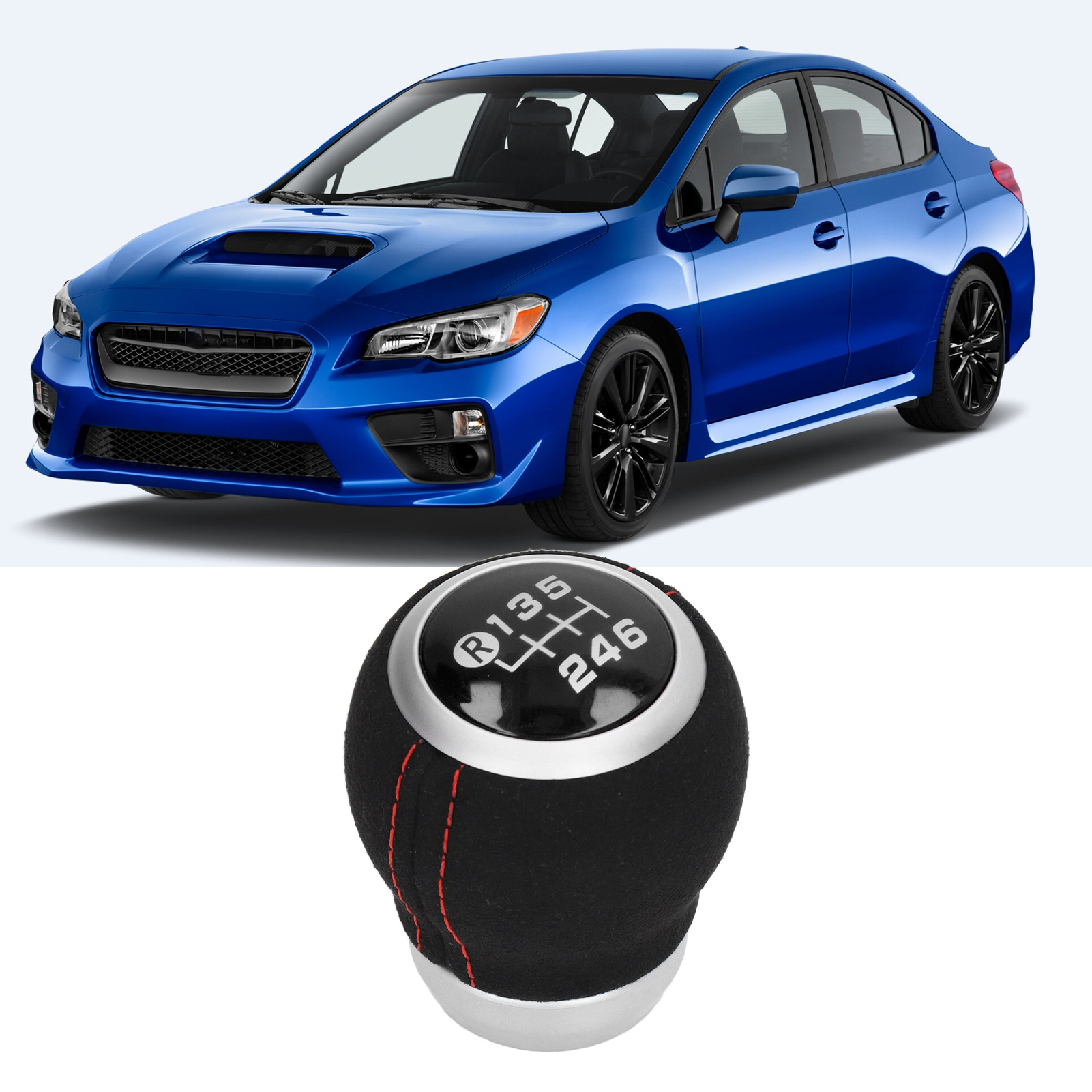 6-gang-schaltknauf Für Subaru Ersatzschaltknauf Aus Pvc Und Kunstleder