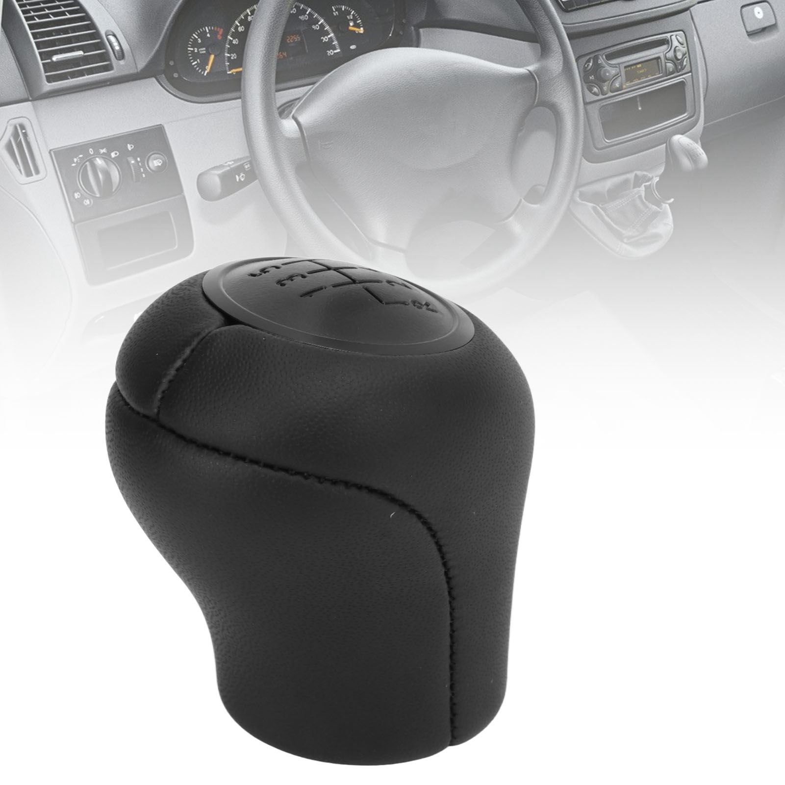 6-gang-schaltknauf Für Mercedes-benz Vito W639 (2003–2010) – Pvc & Leder, Komfortable Haptik