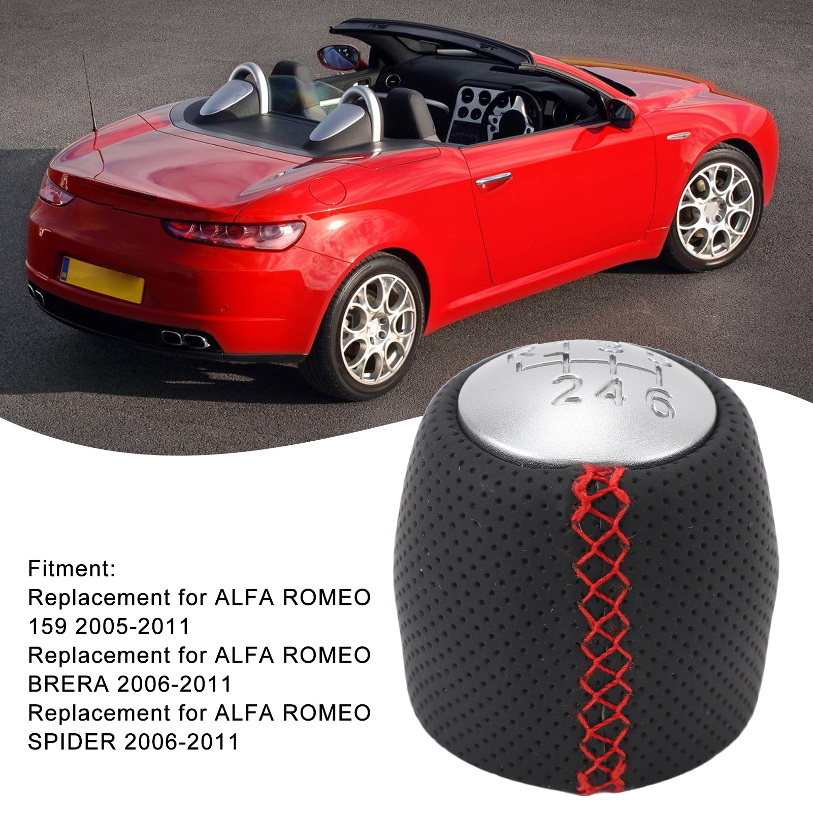 Ergonomischer 6-gang-abs-schaltnadel Oem 55344557 Für Alfa Romeo 159 Brera Spider