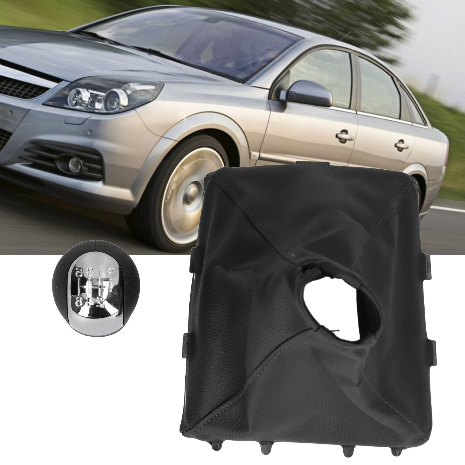 6-gang-schaltknauf Mit Kunstlederhandschuh Für Opel/vauxhall Vectra C, Corsa, Astra