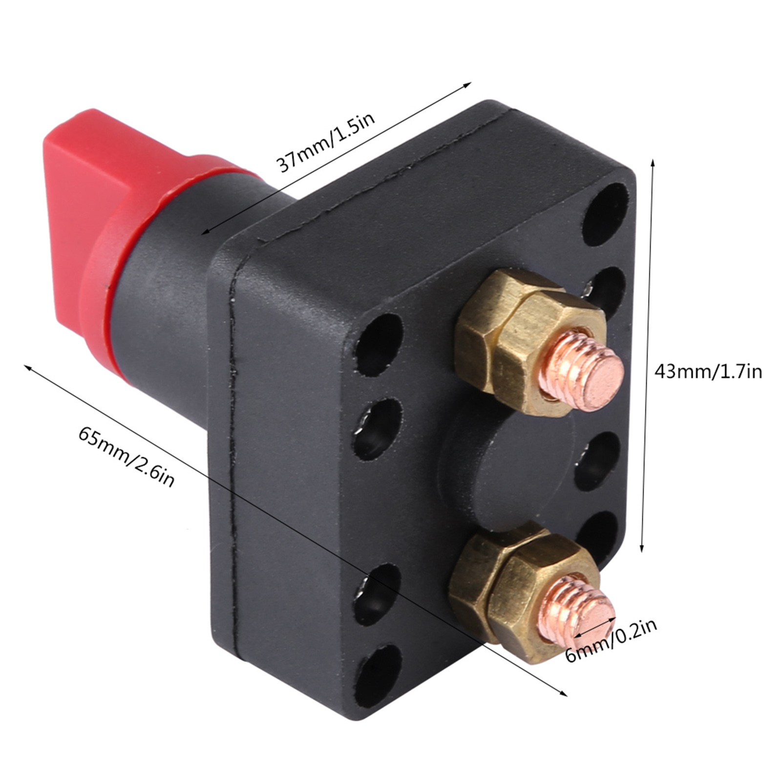300-a-batterietrennschalter (6 Mm) – Trennschalter/deaktivierungsschalter Für Auto, Lkw, Boot
