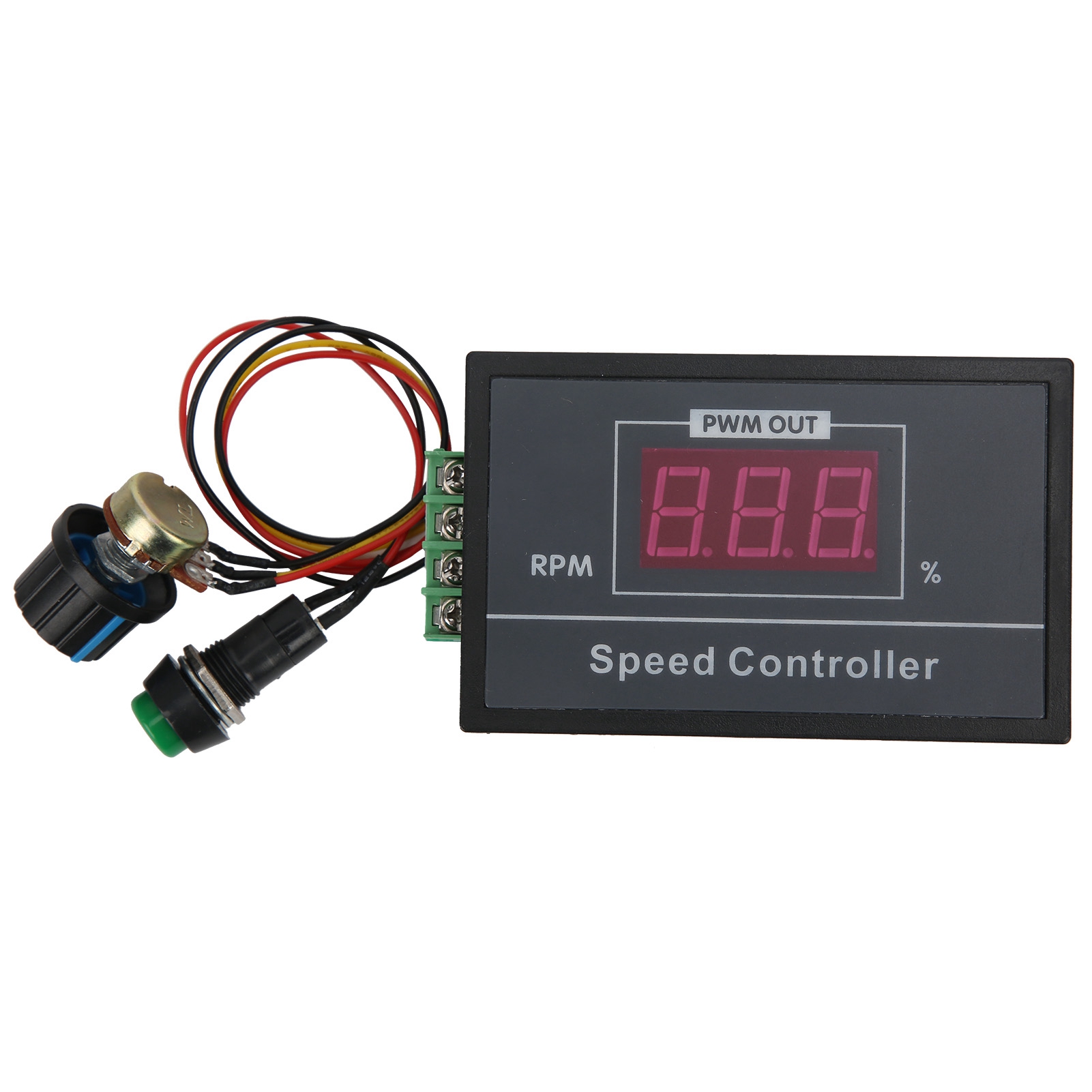 Pwm-drehzahlregler Für 6v-60v 30a Gleichstrommotoren Mit Digitalanzeige Und Start/stopp-schalter