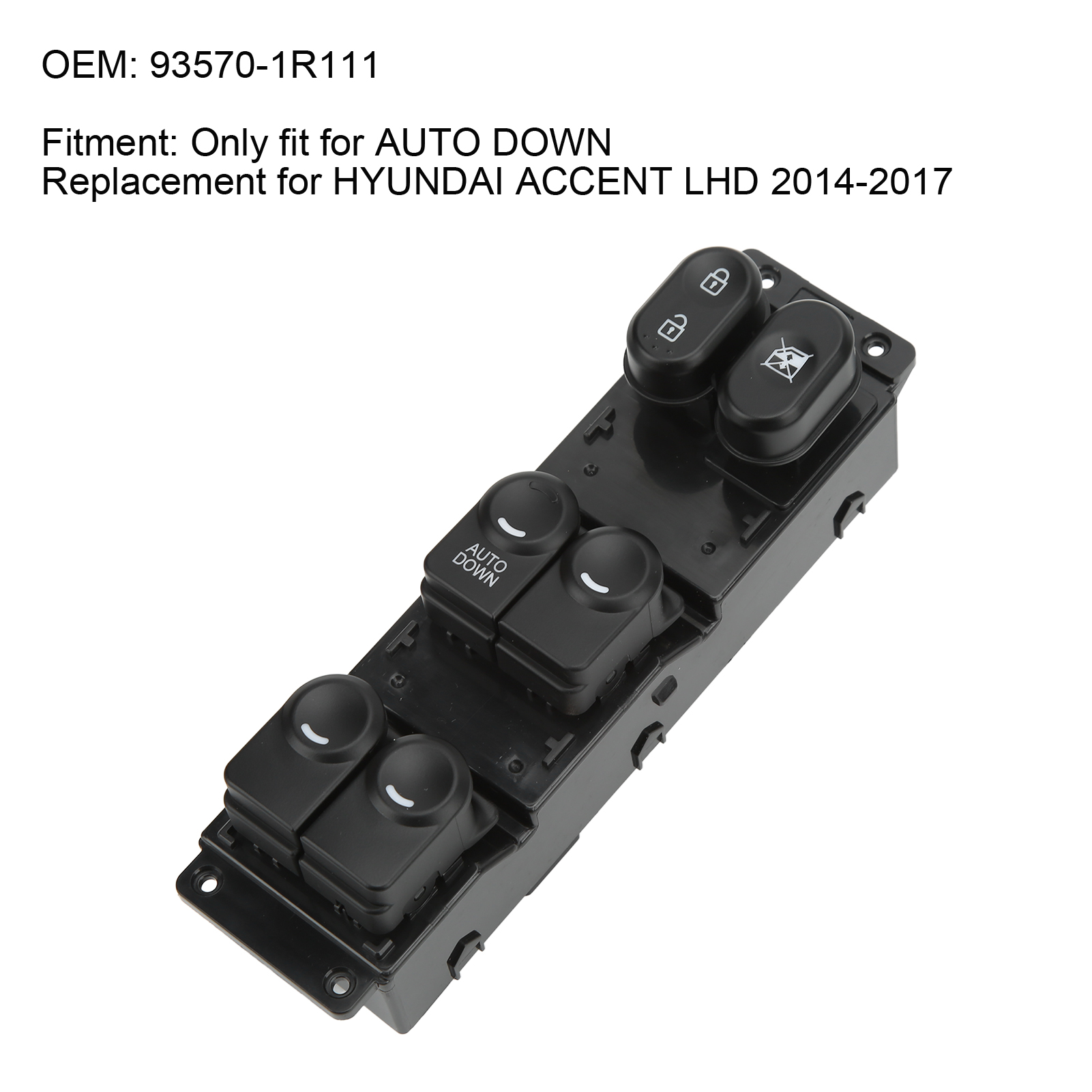 Fensterheberschalter 93570-1r111 Für Hyundai Accent 2014-2017