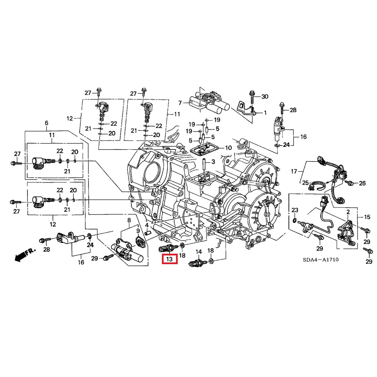 Getriebeöldrucksensor 28600 Rke 004 / Ray 003, Robuster Und Langlebiger Druckschalter, Kompatibel Mit Honda / Acura
