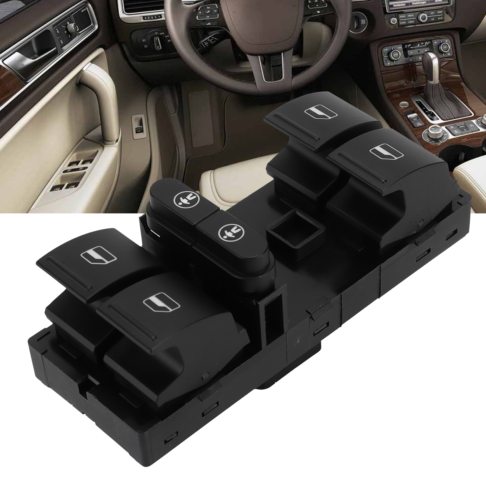 Hauptschalter Für Elektrische Fensterheber Für Seat Alhambra 2011–2016, Teilenummer 7l6959857e – Hochwertiges Abs