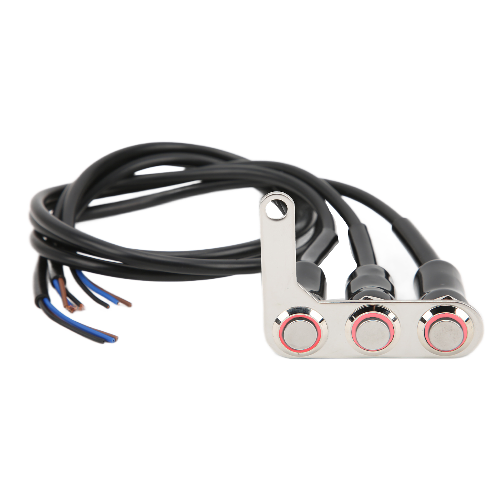 Wasserdichter Led-lichtleistenschalter Aus Edelstahl Für Motorradscheinwerfer Und Hupe, 1 Stück – Abs Und Stahl, Motorrad/quad