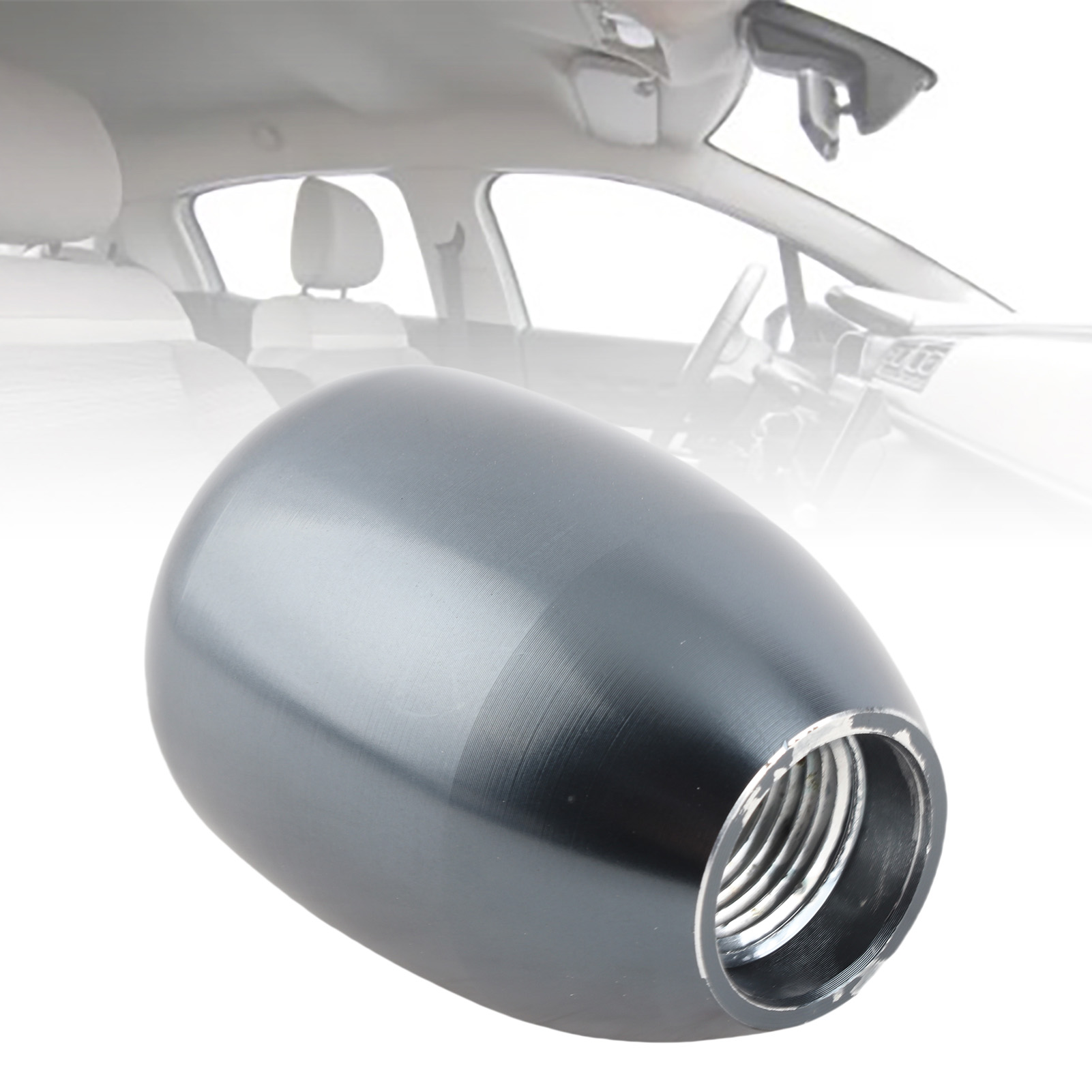Schaltknauf Für Pkw, 5-gang-modell, Mit 3 Adaptern (8 Mm, 10 Mm, 12 Mm) – Titan-finish