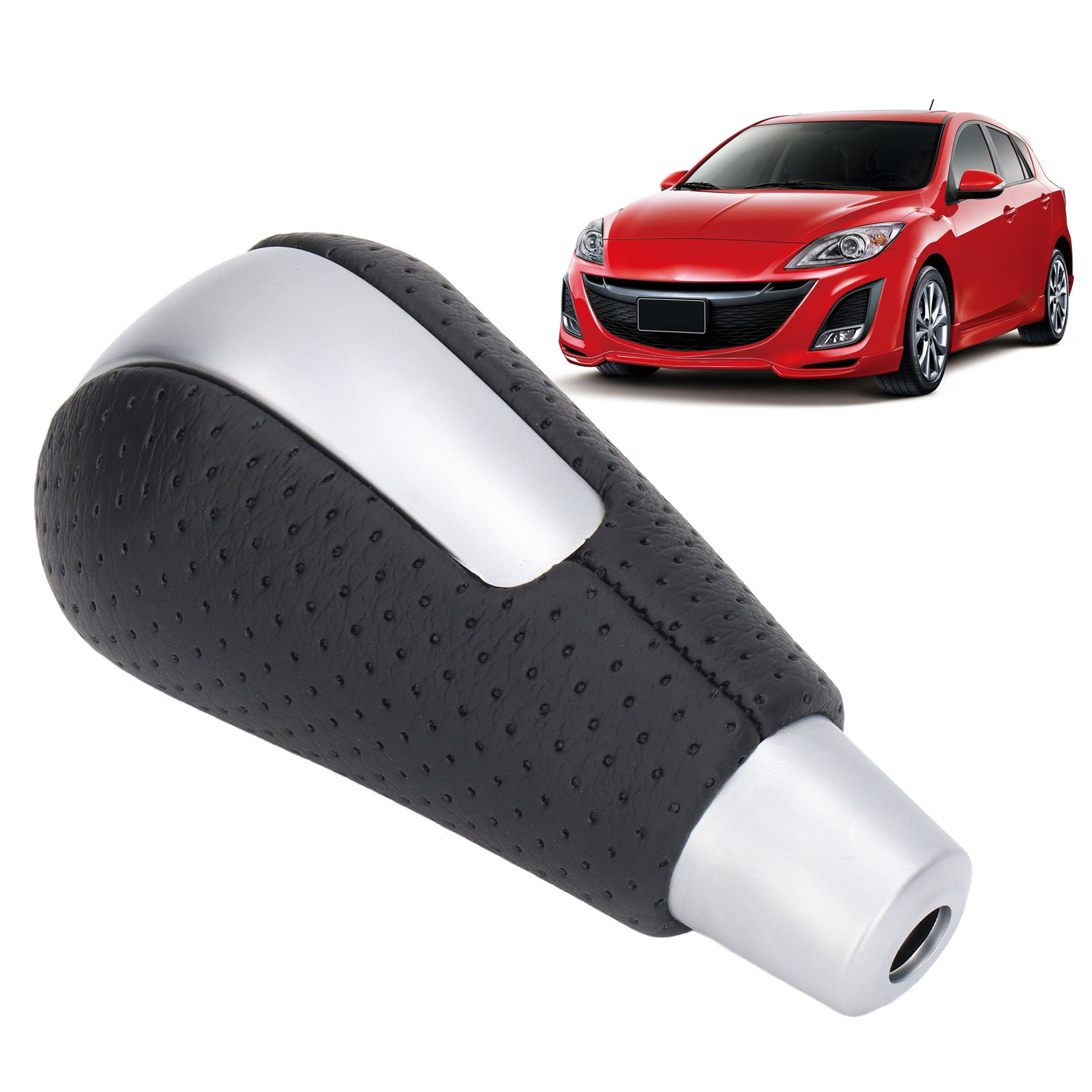Ergonomischer, Rutschfester Schalthebel Aus Pvc/abs/kunstleder Für Mazda 3 2008-2011