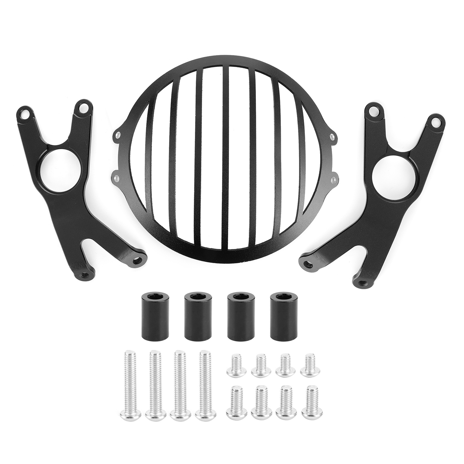 Schwarzer Scheinwerferschutz Aus Aluminiumlegierung M513-b062 Für Yamaha Xsr900 (2016–2019), Inklusive Komplettem Montagesatz