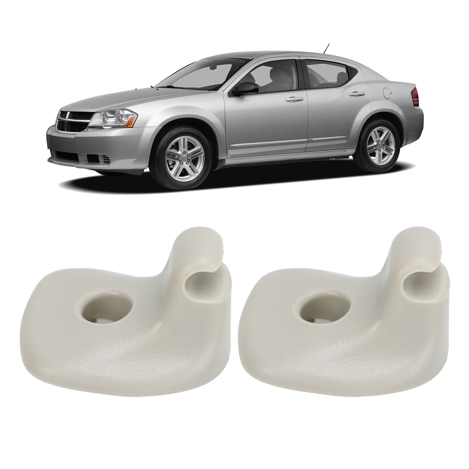 Abs-sonnenblendenclip 1gw25dw1aa, Paar Montagehalterungen Für Chrysler Sebring/dodge Avenger 2008-2010